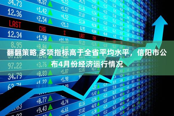 翻翻策略 多项指标高于全省平均水平，信阳市公布4月份经济运行情况